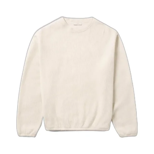 Crew-Neck Press-Button Sweatshirt