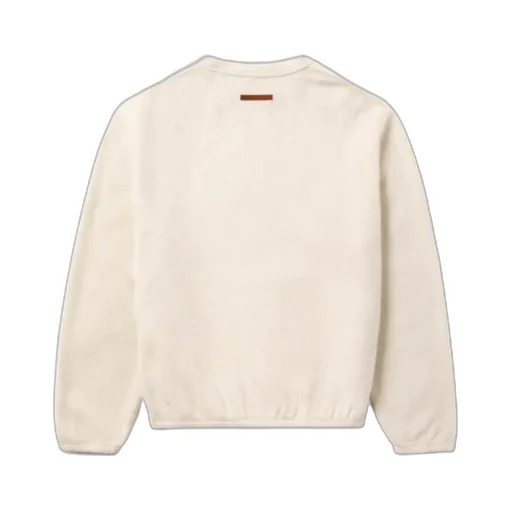 Crew-Neck Press-Button Sweatshirt