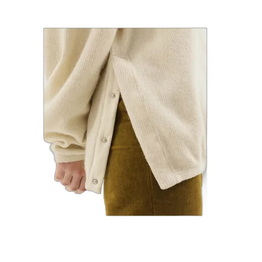 Crew-Neck Press-Button Sweatshirt