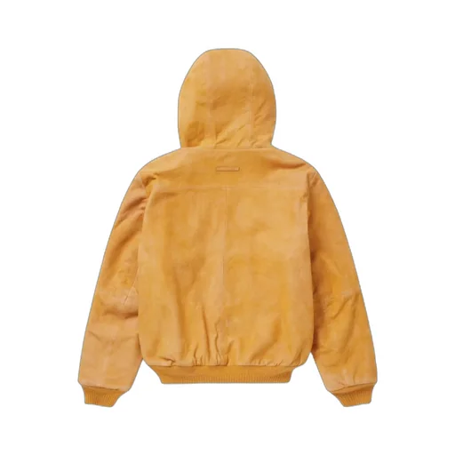 Leather Hoodie Zip Up