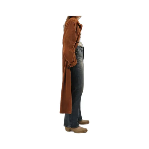 Leather Ribbed Makintosh
