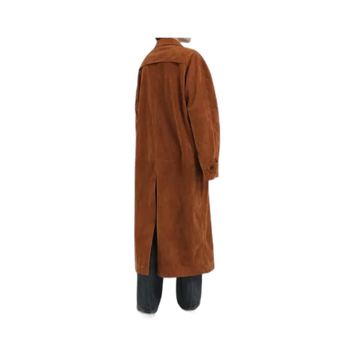 Leather Ribbed Makintosh