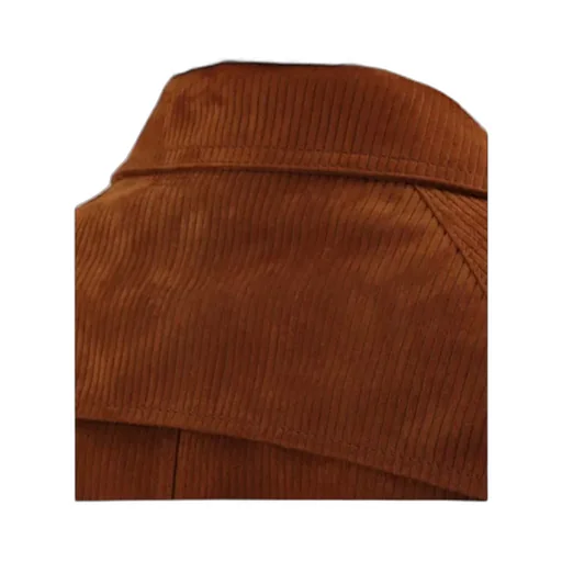 Leather Ribbed Makintosh
