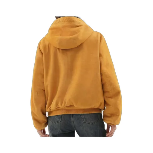 Leather Hoodie Zip Up