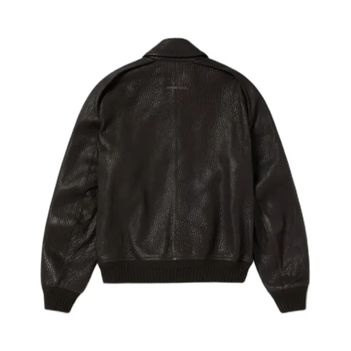 Press-Stud Leather Jacket