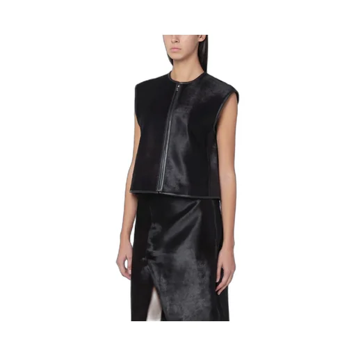 Ampas Vest In Pony-Effect Leather