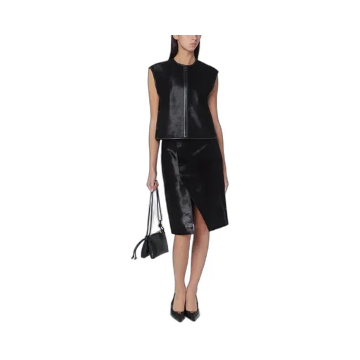 Ampas Vest In Pony-Effect Leather