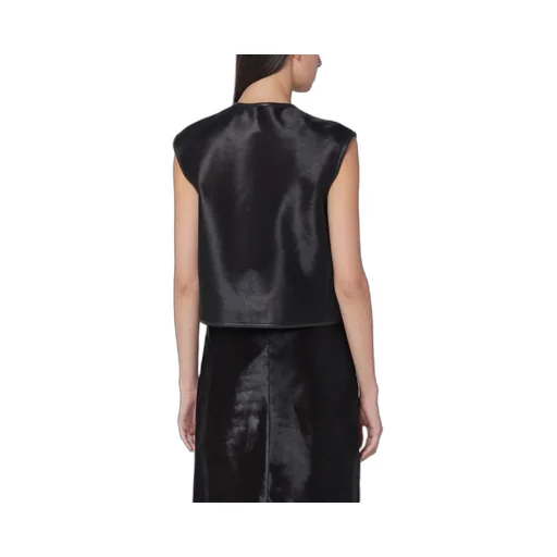 Ampas Vest In Pony-Effect Leather