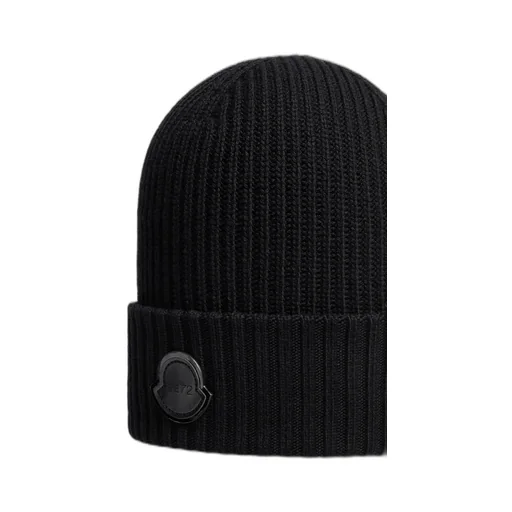 Moncler X Edward Enninful Logo Patch Knitted Beanie