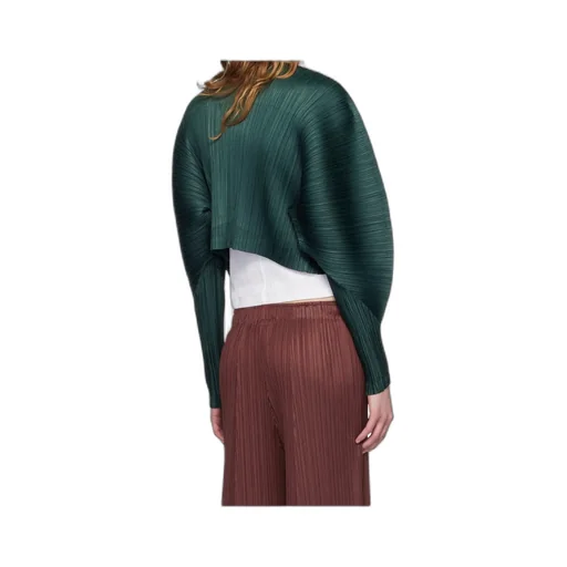 Single-Button Batwing Sleeve Knit Sweater