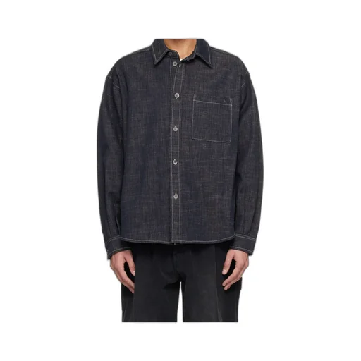Long-Sleeved Denim Shirt
