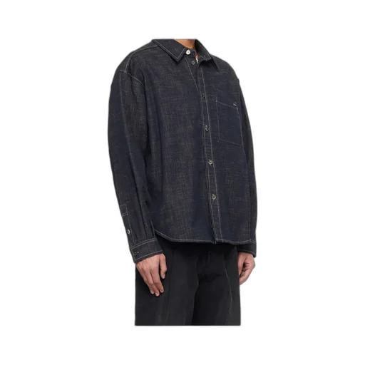 Long-Sleeved Denim Shirt