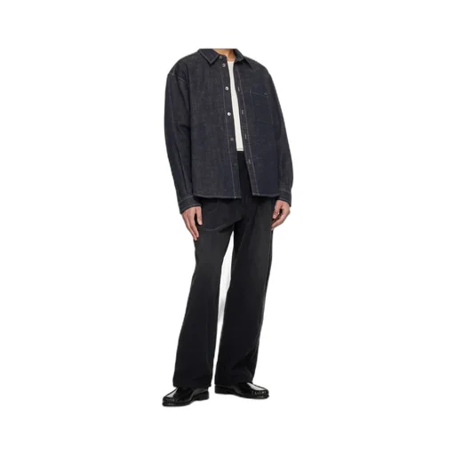 Long-Sleeved Denim Shirt