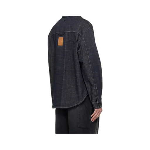 Long-Sleeved Denim Shirt