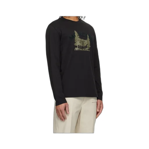 Long-Sleeved Crew Neck T-Shirt