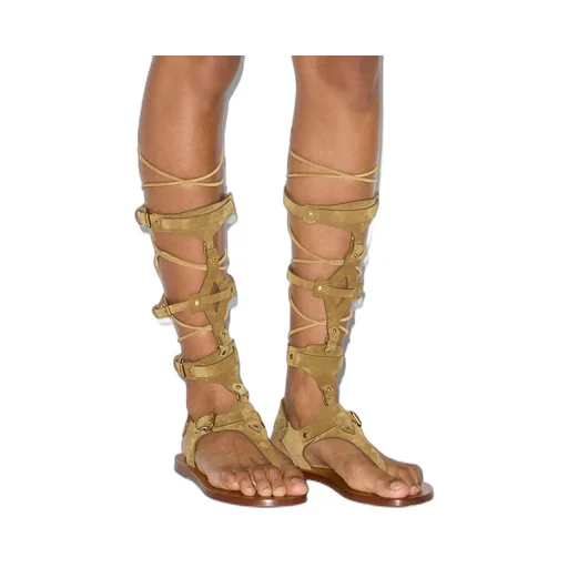 Nensi High-Top Leather Sandals