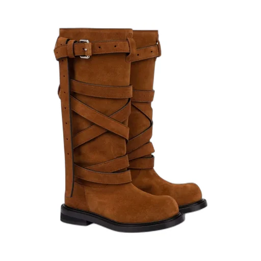 Suede Biker Boots