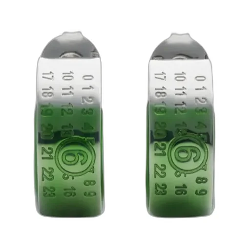 Numeric-Engraved Signature Earrings