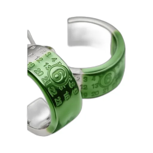 Numeric-Engraved Signature Earrings
