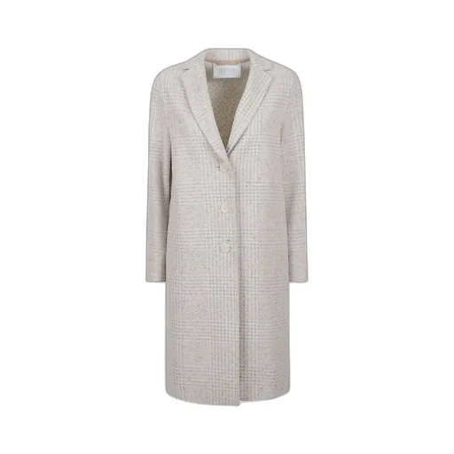 Harris Wharf London Plaid Button-Up Coat