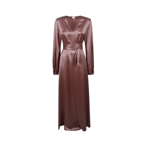 Eleventy Long Sleeve Wrap Dress