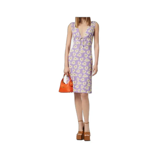 Poppies V-Neck Midi Dress
