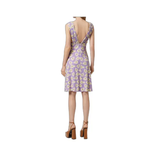 Poppies V-Neck Midi Dress