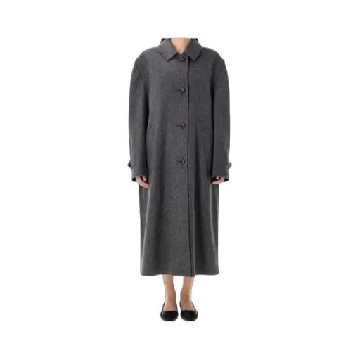 Single-Breasted Double Loden Cloth Coat