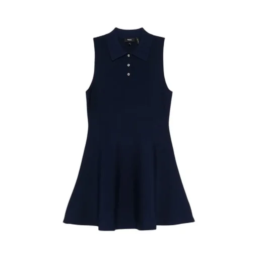 Polo-Collar A-Line Dress
