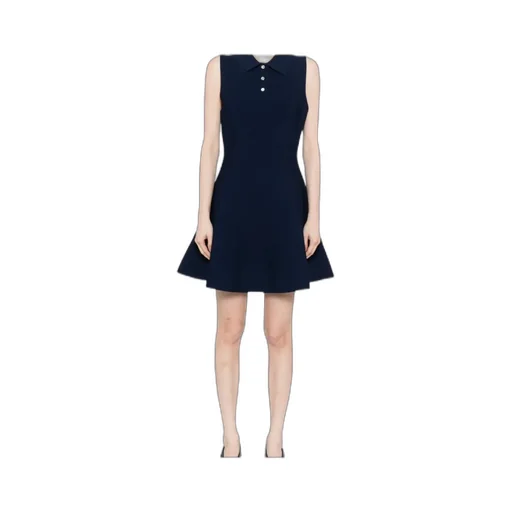 Polo-Collar A-Line Dress