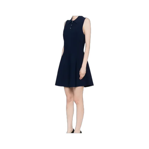 Polo-Collar A-Line Dress
