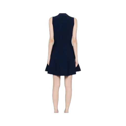 Polo-Collar A-Line Dress