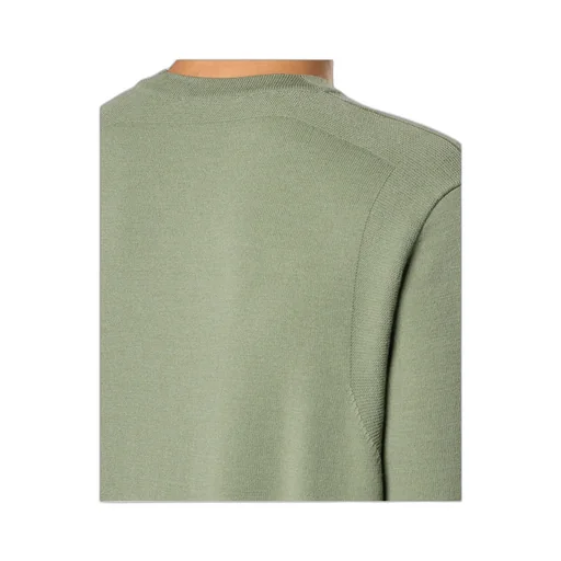 Crewneck Jumper With Reverse Stitch Details