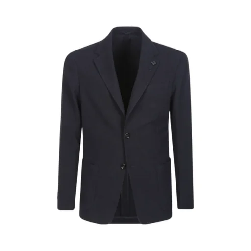 Striped Patch-Pocket Blazer
