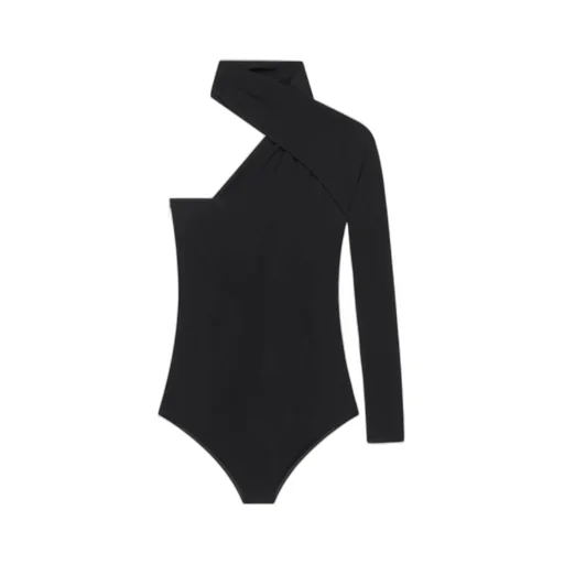 One-Shoulder Twisted Bodysuit