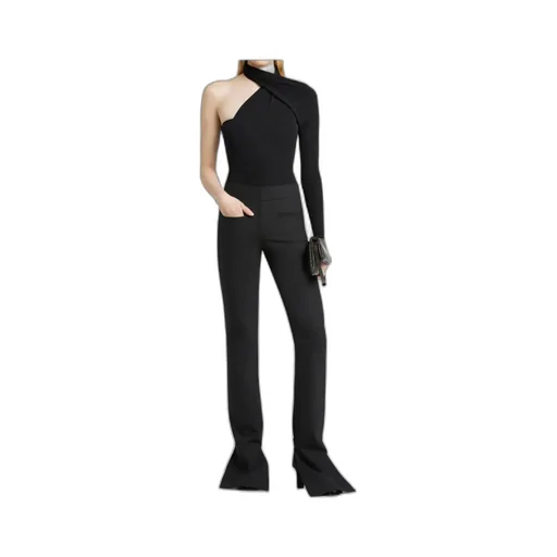 One-Shoulder Twisted Bodysuit
