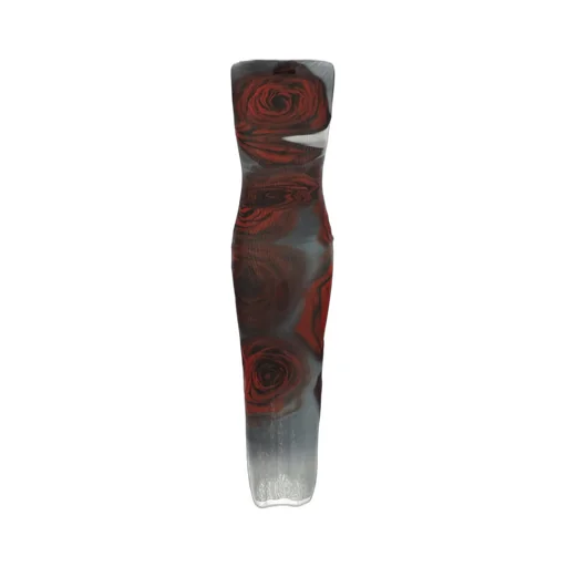 Jean Paul Gaultier The Long Blurry Roses Dress