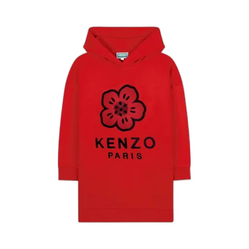 Boke Flower Hooded Dress