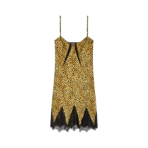 Versace Leopard-Printed Slip Dress