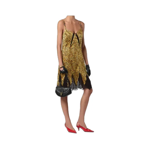 Versace Leopard-Printed Slip Dress