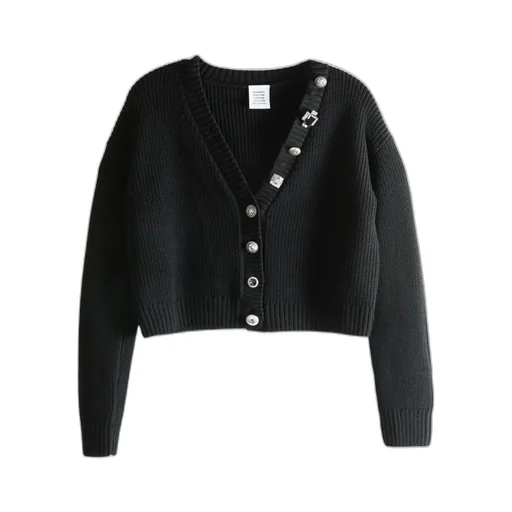 Vetements Mini V-Neck Cardigan