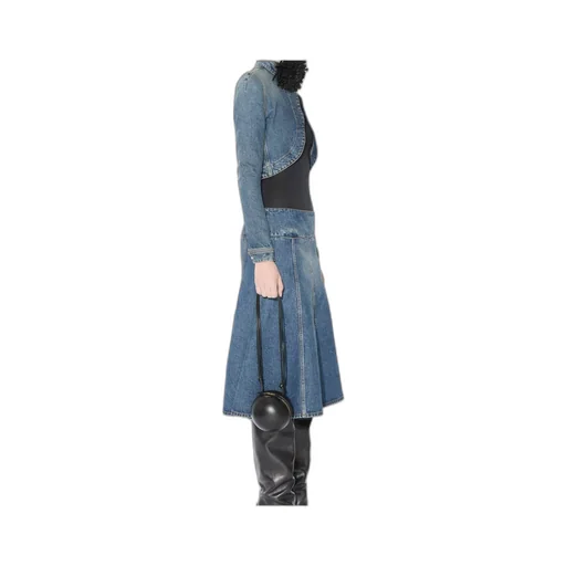 AlaÏA Denim Cropped Jacket