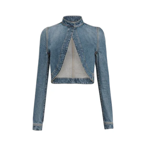AlaÏA Denim Cropped Jacket