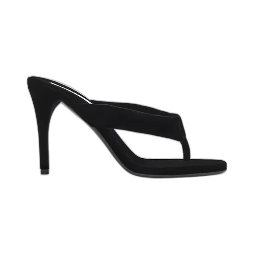 90Mm Velvet Thong-Strap Sandals