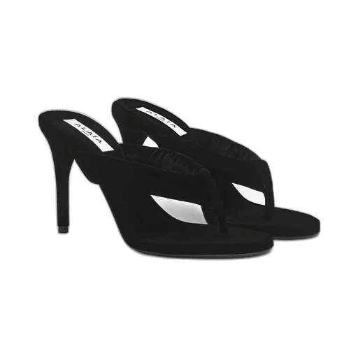 90Mm Velvet Thong-Strap Sandals