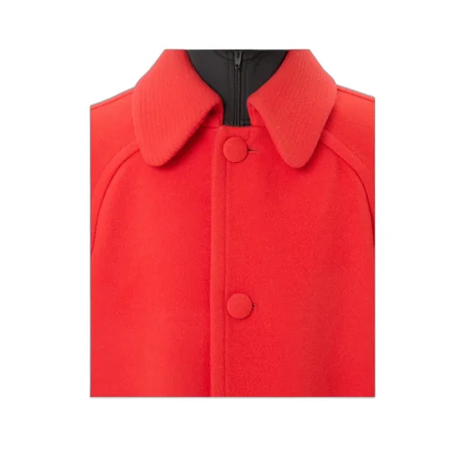 Valentino Logo Plaque Button-Up Coat