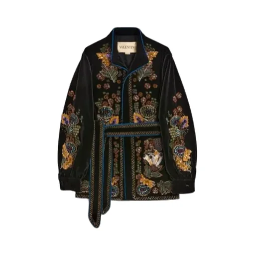 Beaded Velvet Overshirt