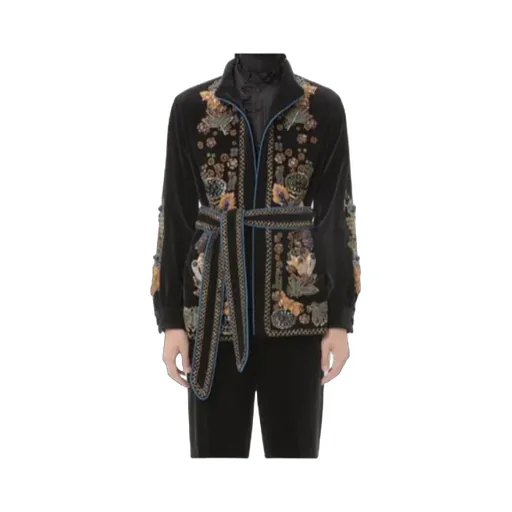 Beaded Velvet Overshirt