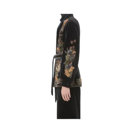 Beaded Velvet Overshirt