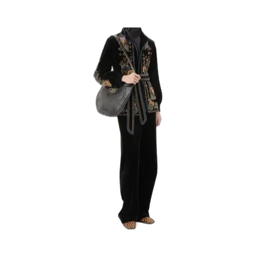 Beaded Velvet Overshirt